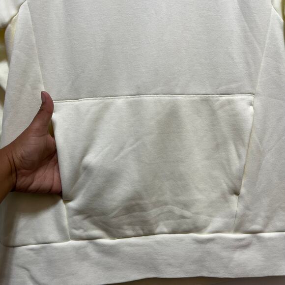 Fabletics Women’s Cream Pullover Sweatshirt Funnel Neck Size M - Picture 8 of 11